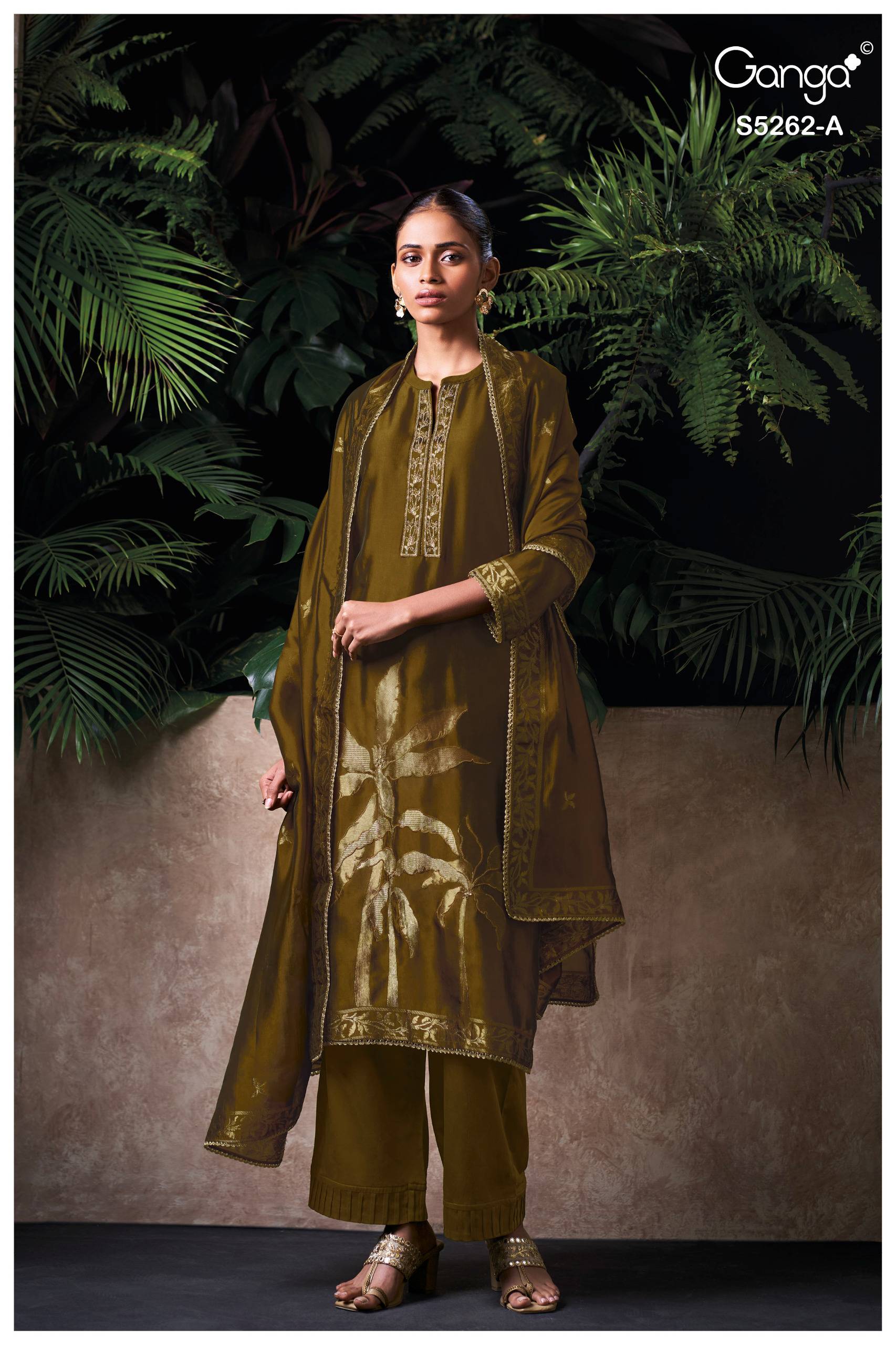MYREN 5262 SERIES BY GANGA FASHION Beautiful Colourful PURE VISCOSE SILK Dresses At Wholesale Price